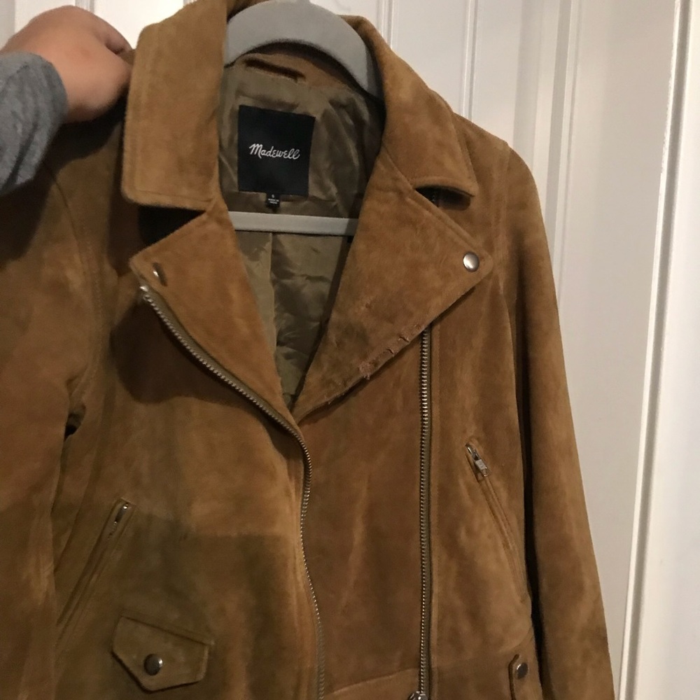Madewell suede moto jacket